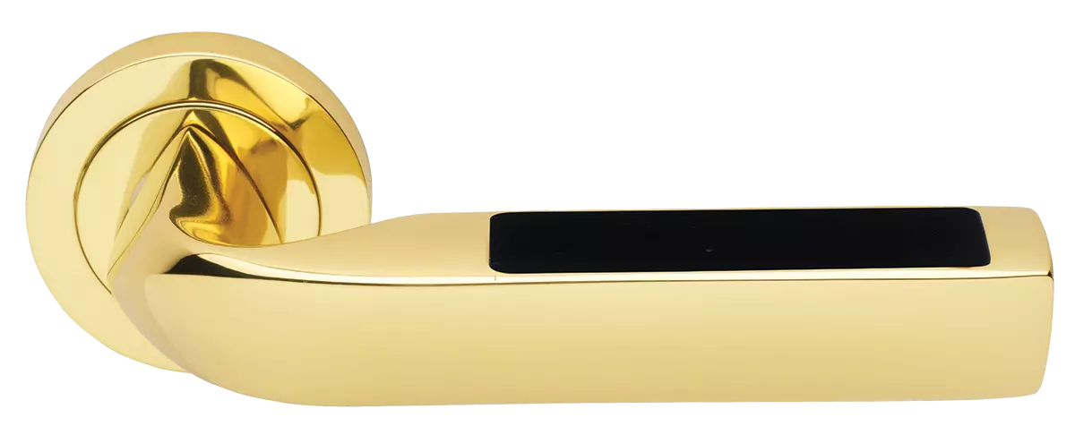 MATRIX-2 R2 OTL/NERO, ручка дверная, цвет -  золото/черный фото купить Тольятти