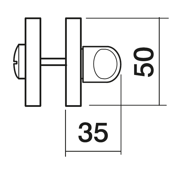 LUX-WC-R3 OBR, завертка сантехническая, цвет - кофе фото купить в Тольятти