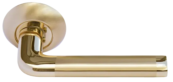 КОЛОННА, ручка дверная MH-03 SG/GP, цвет - мат.золото/золото фото купить Тольятти