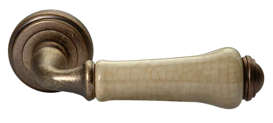 UMBERTO, ручка дверная MH-41-CLASSIC OMB/CH, цвет-старая мат.бронза/шампань фото купить Тольятти