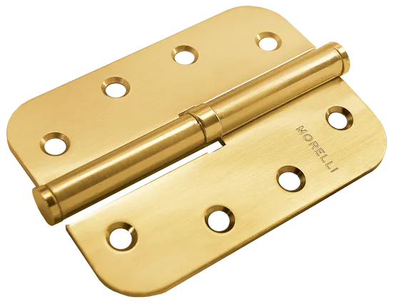 MSD-C 100X70X2.5 SG L, петля стальная скругленная левая без коронки, цвет - мат.золото фото купить Тольятти