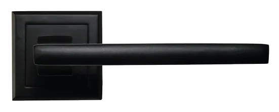 PANTS, ручка дверная на квадратной накладке MH-35 BL-S, цвет - черный фото купить в Тольятти