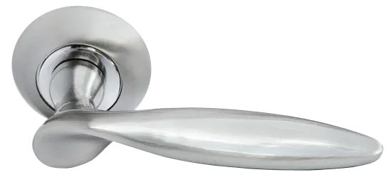 КУПОЛ, ручка дверная MH-09 SN, цвет - белый никель фото купить Тольятти