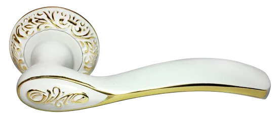 CATHERINE, ручка дверная MH-36-CLP W/PG, цвет - белая эмаль/золото фото купить Тольятти