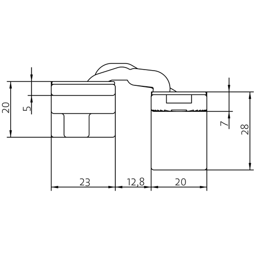 HH-19 B, скрытая петля, цвет - черный фото morelli Тольятти
