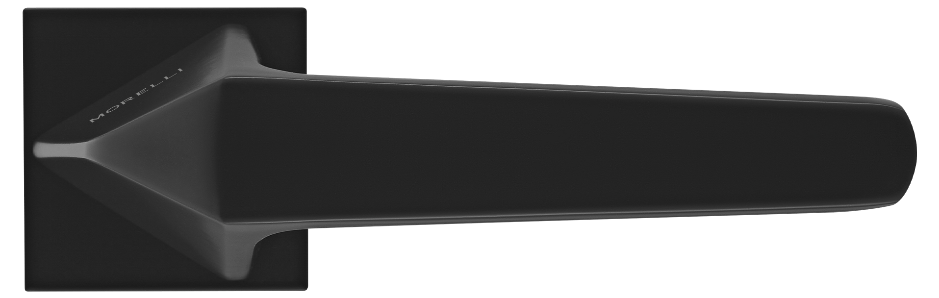 SOUK ручка дверная на квадратной розетке 6 мм, MH-55-S6 BL, цвет - черный фото купить в Тольятти