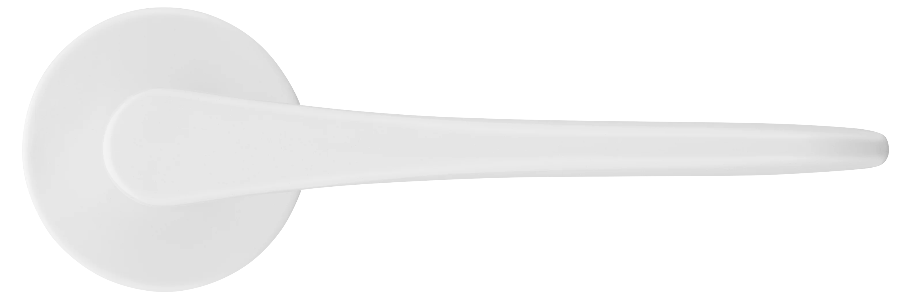 AULA R5 BIA, ручка дверная на розетке 7мм, цвет -  белый фото купить в Тольятти