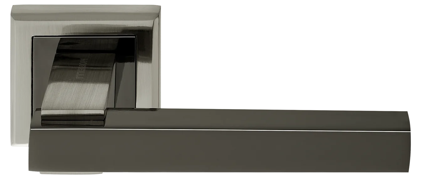 PIQUADRO, ручка дверная MH-37 SN/BN-S, на квадратной накладке, цвет - бел. никель/черн. никель фото купить Тольятти