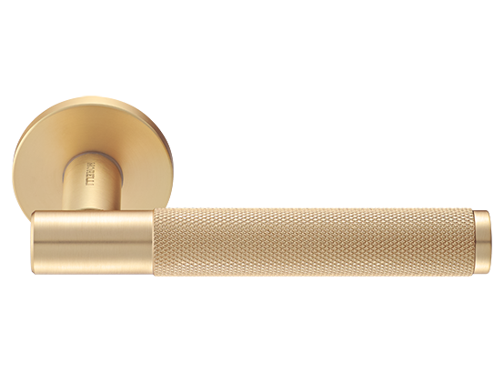 Ручка дверная "AZRIELI" на круглой розетке 6 мм, MH-57-R6T MSG, цвет - мат. сатинированное золото фото купить Тольятти