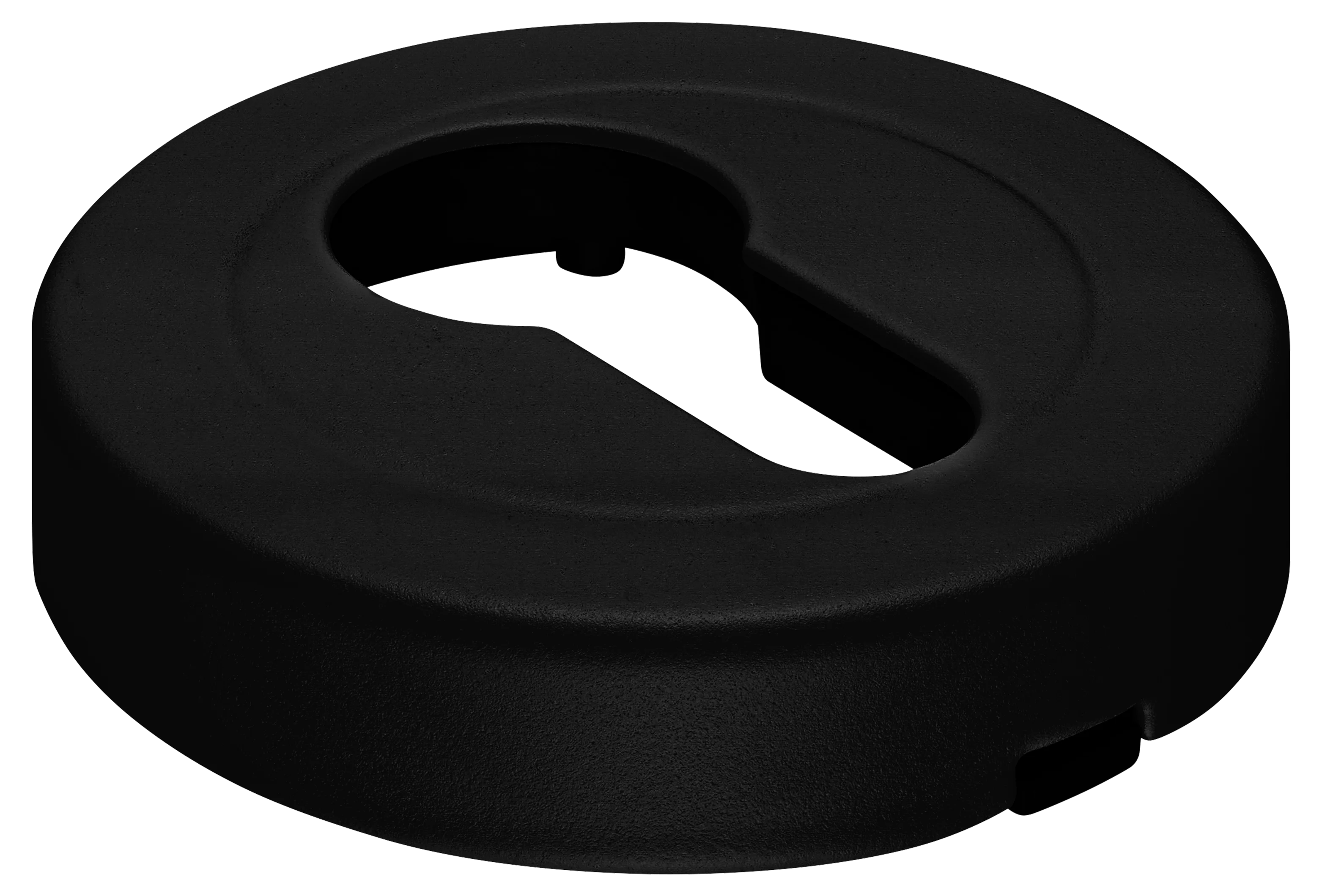 LUX-KH-R2 NERO, накладка на евроцилиндр, цвет - черный фото купить Тольятти